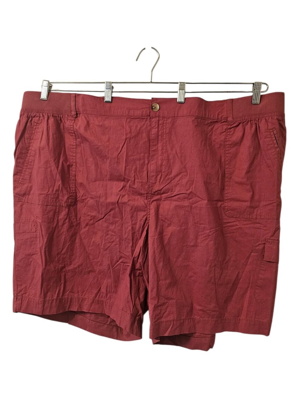 Pink Penningtons Women's Cotton Cargo Pocket Bermuda Shorts